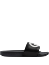 Gucci Interlocking G Sandals In Black