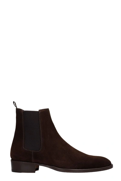 Marc Ellis Ankle Boots In Brown Suede