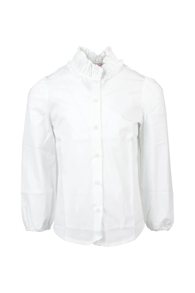 Il Gufo Kids' Shirt In Bianco