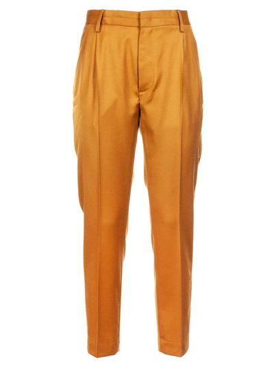 Dondup Classic Hook-lock Trousers In Orange