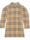 BURBERRY PUFF-SLEEVE VINTAGE CHECK DRESS,8030323K A7028