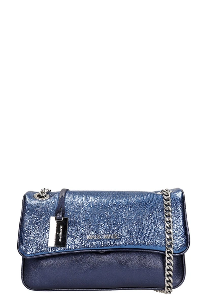 Marc Ellis Brodway S Shoulder Bag In Blue Leather