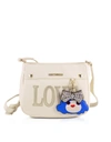 LOVE MOSCHINO LOVE WHITE ECO-LEATHER SHOULDER BAG,11610187