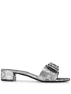 FERRAGAMO DOUBLE BOW 30MM SANDALS