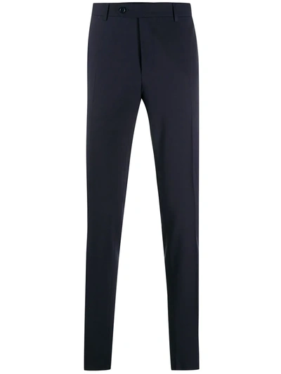 Canali Slim-fit Tailored Trousers In Blue