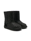 Ugg Leopard-print Boots In Black