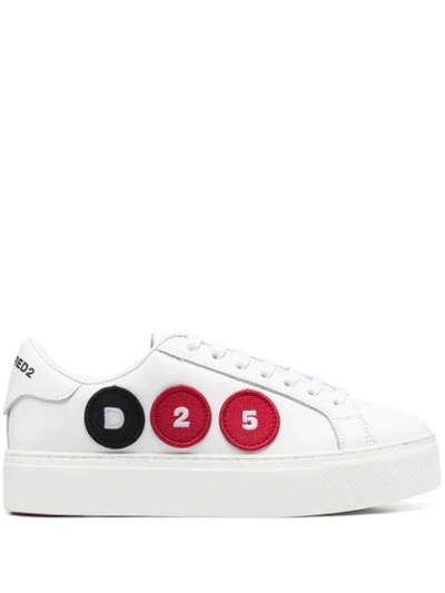 Dsquared2 Trainers With Logo Patch In White