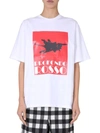 Msgm Crew Neck T-shirt In White