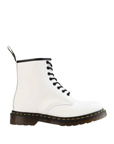 DR. MARTENS' DR. MARTENS WOMAN ANKLE BOOTS WHITE SIZE 6 SOFT LEATHER,11970728TS 13