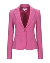 Patrizia Pepe Suit Jackets In Fuchsia