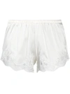 Dolce & Gabbana Lace Detail Lingerie Shorts In White