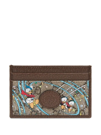 Gucci X Disney Donald Duck 卡夹 In Beige