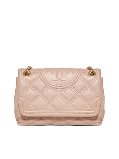 Tory Burch Fleming Quilted Leather Shoulder Bag In Pink