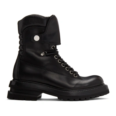 Adyar Ssense Exclusive Black Tanker Combat Boots