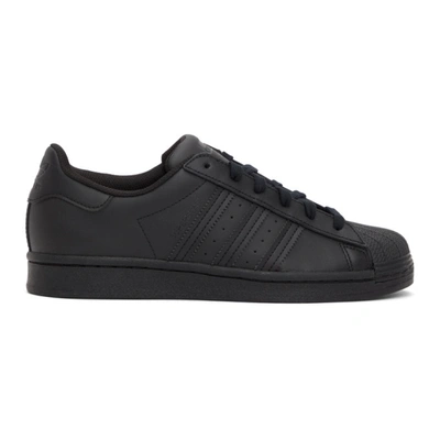 Adidas Originals Black Superstar Sneakers