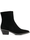 ZADIG & VOLTAIRE TYLER STUDDED ANKLE BOOTS