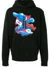 MARCELO BURLON COUNTY OF MILAN GRAFFITI PRINT HOODIE