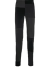 COMME DES GARÇONS HOMME DEUX CONTRAST PANEL LEGGINGS