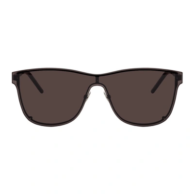 Saint Laurent Black Over Mask Sl 51 Sunglasses