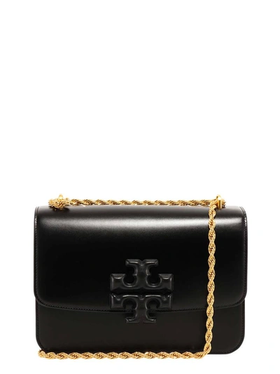 Tory Burch Eleanor Shoulder Bag In Black Calfskin