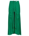 Alexis Didi Front Slit Midi Skirt In Green