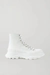 Alexander Mcqueen 45mm Tread Slick Lace-up Sneakers In White