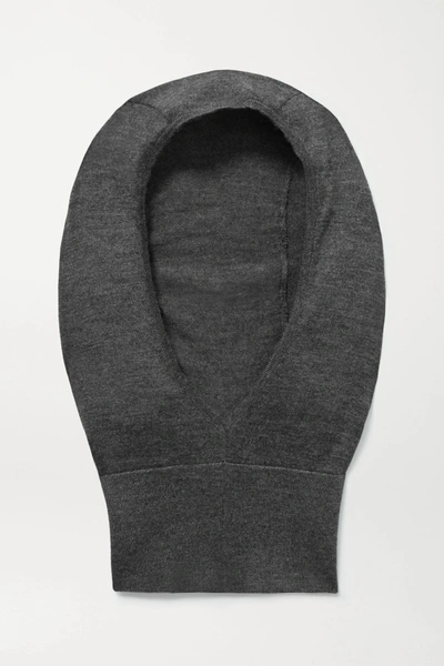 The Row Badu Cashmere And Silk-blend Snood In Anthracite