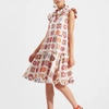 La Doublej Short And Sassy Flared Dress In Vetrata Bianco