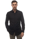 Hugo Boss Regular-fit Shirt In Easy-iron Cotton Poplin In Black