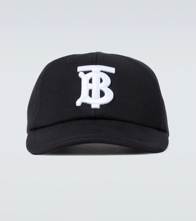 Burberry Black Monogram Tb Baseball Cap