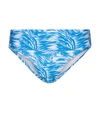 Melissa Odabash Splash Print Foldover Brussels Bikini Bottoms In Blue