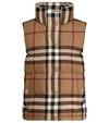 BURBERRY VINTAGE CHECK DOWN VEST,P00529749