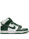 Nike Dunk High Retro Leather High-top Sneakers In Green