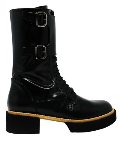 Paloma Barceló Paloma Barcelo Leather Samsun Boots In Black