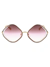 CHLOÉ CHLOÉ WOMEN'S MULTICOLOR METAL SUNGLASSES,CE159S865 57