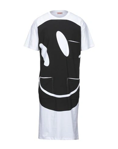 Raf Simons Smiley Print Long T-shirt In White