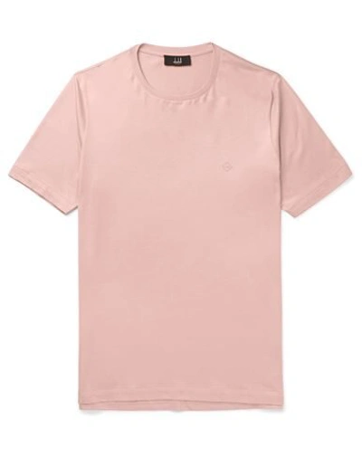 Dunhill Cotton-jersey T-shirt In Light Pink