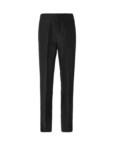 Dunhill Man Pants Black Size L Silk, Wool
