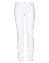 Hand Picked Man Denim Pants White Size 31 Cotton, Elastane In Off White