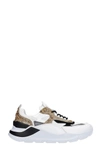 D.A.T.E. FUGA SNEAKERS IN WHITE LEATHER,11611642