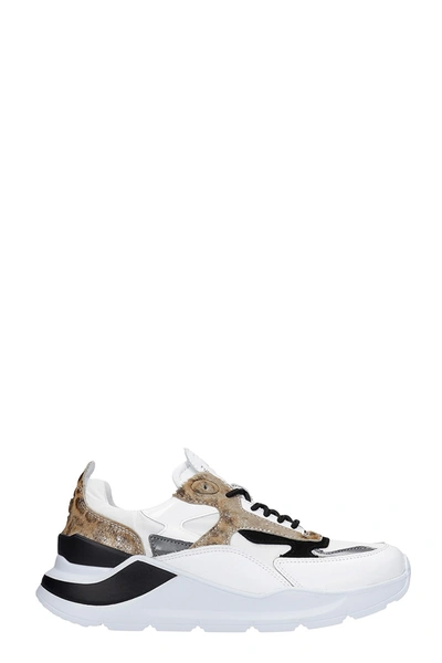 D.a.t.e. Fuga Sneakers In White Leather