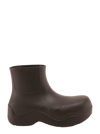 Bottega Veneta The Puddle Ankle Boots In Dark Brown