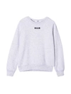 Msgm Tasselled Logo Print Sweatshirt In Grigio