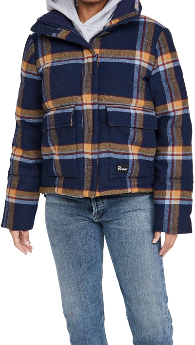 Penfield Wyeford Check Jacket In Navy