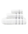 Vera Wang Textured Trellis 3pc Towel Set In Medium Grey