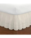 FRESH IDEAS RUFFLED EYELET CALIFORNIA KING BED SKIRT BEDDING