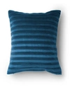 PROTECT-A-BED PLEATED VELVET DECORATIVE THROW PILLOW
