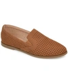 JOURNEE COLLECTION WOMEN'S LUCIE PERFORATED SLIP ON LOAFERS