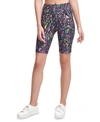 CALVIN KLEIN PERFORMANCE PRINTED HIGH-WAIST BIKE SHORTS