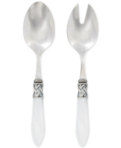 Vietri Aladdin Antique 2-pc. Salad Server Set In White